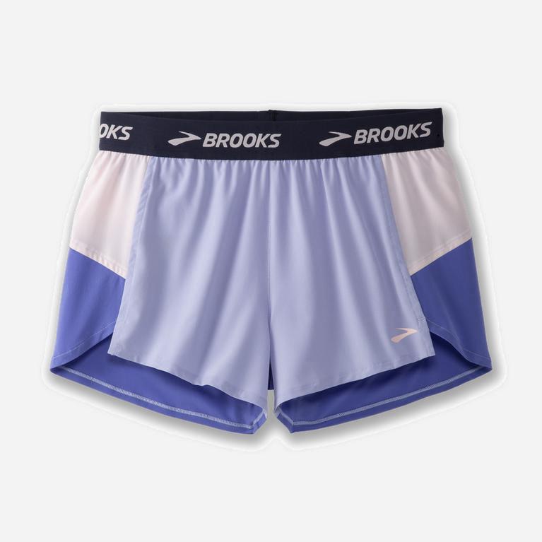 Brooks Chaser 3 Australia - Women's Running Shorts - Lavender Purple/Baja Blue/Rose (579408-YEC)